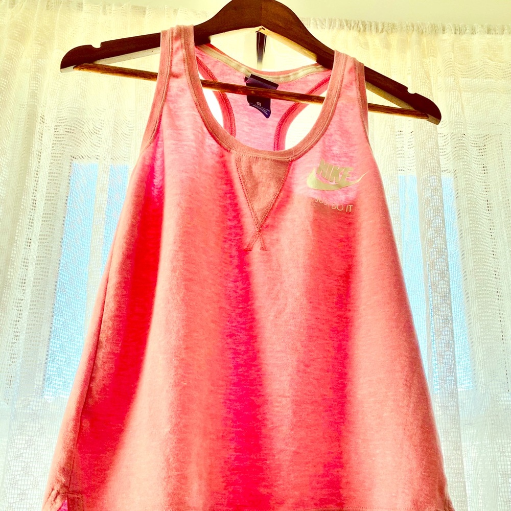 Nike light pink workout tank